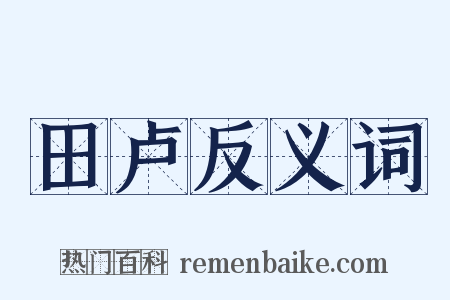 田卢反义词是什么意思的图片